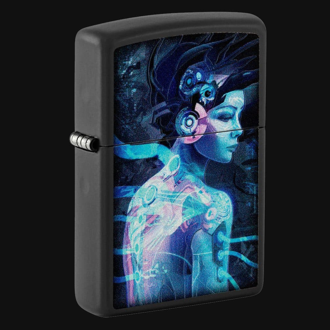فندک زیپو مدل 48517 Cyber Woman Design — تصویر ۲