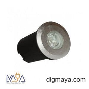 چراغ دفنی 3وات گرد رسام rl103