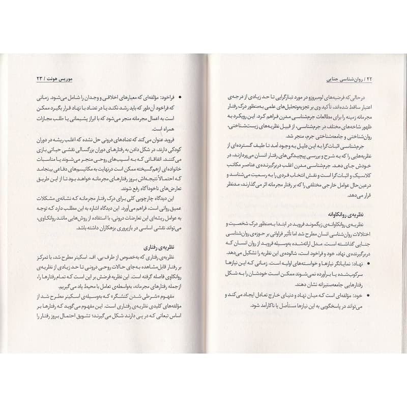 کتاب روانشناسی جنایی اثر موریس هانت ترجمه مینا امیری نشر به روز — تصویر ۹