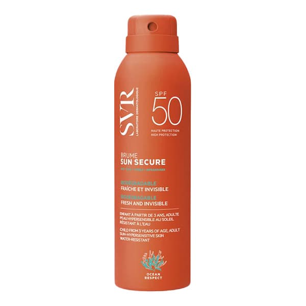 اسپری ضد آفتاب SPF 50 اس وی آر SVR مدل SUN SECURE
