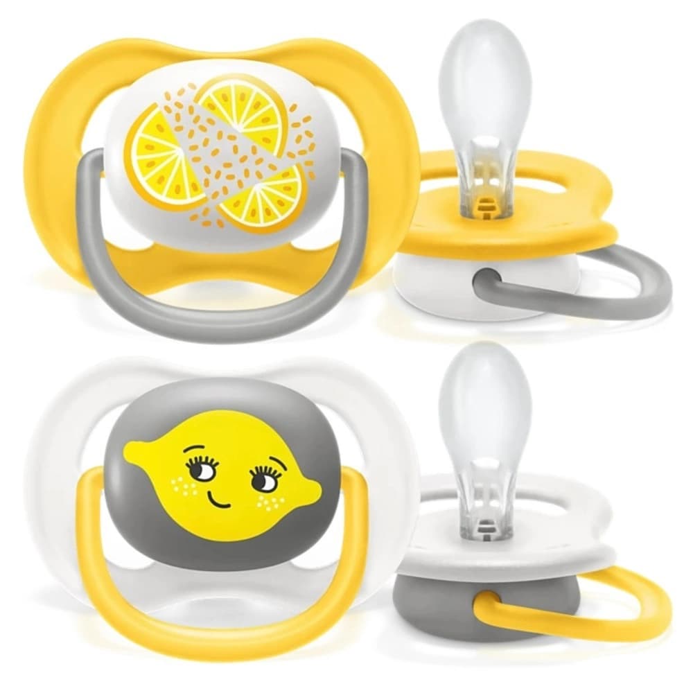 پستانک ۲ عددی ۶ تا ۱۸ ماه فیلیپس اونت Philips Avent طرح لیمو