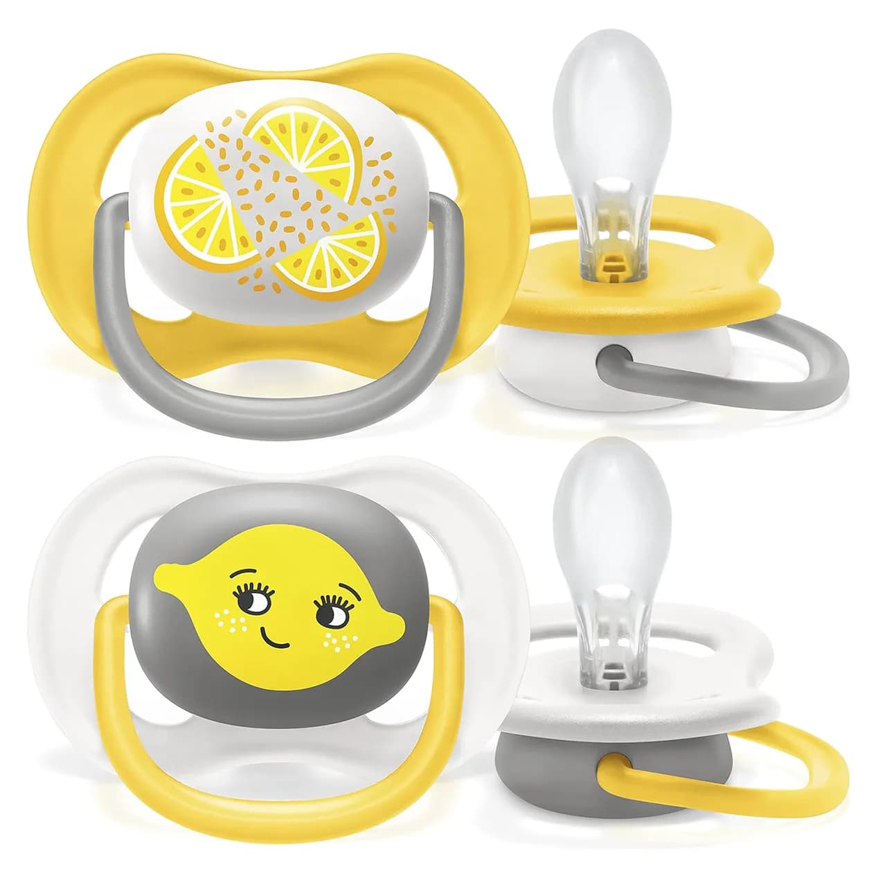 پستانک ۲ عددی ۶ تا ۱۸ ماه فیلیپس اونت Philips Avent طرح لیمو — تصویر ۳