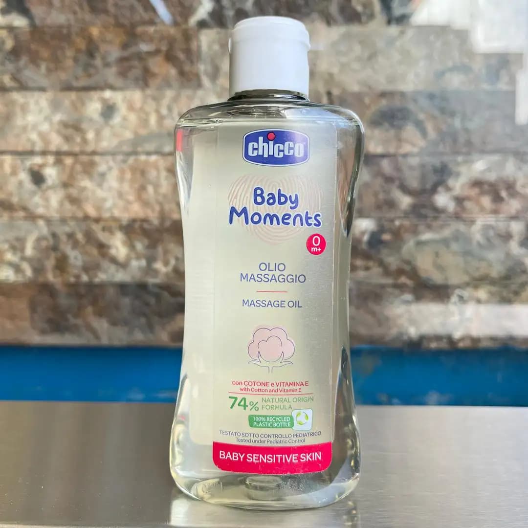 روغن ماساژ کودک چیکو ۲۰۰ میل Chicco تولید کشور ایتالیا — تصویر ۴