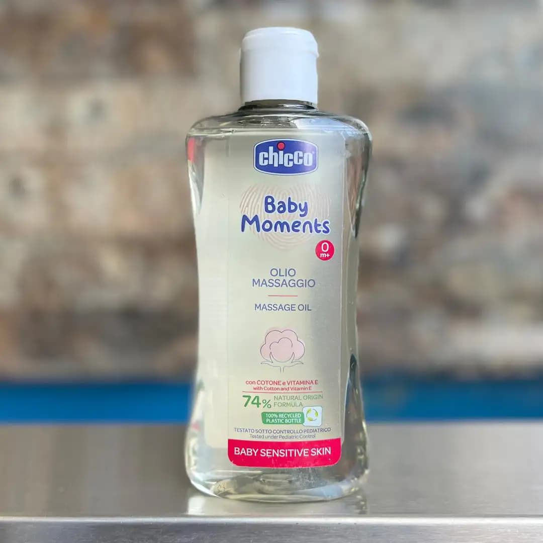 روغن ماساژ کودک چیکو ۲۰۰ میل Chicco تولید کشور ایتالیا — تصویر ۳