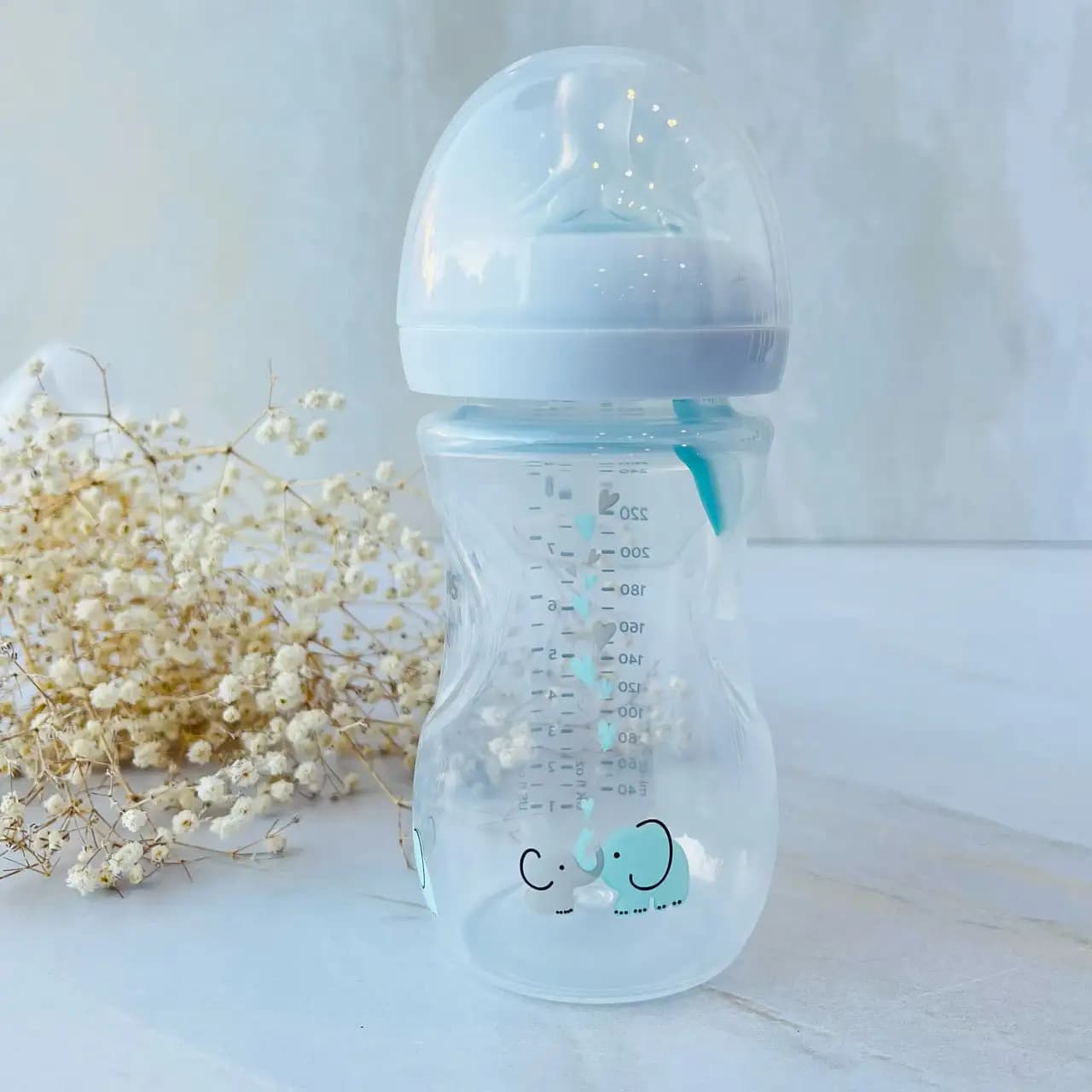 شیشه شیر سوپاپ دار اونت نچرال ریسپانس ۲۶۰ میل فیل Avent — تصویر ۵