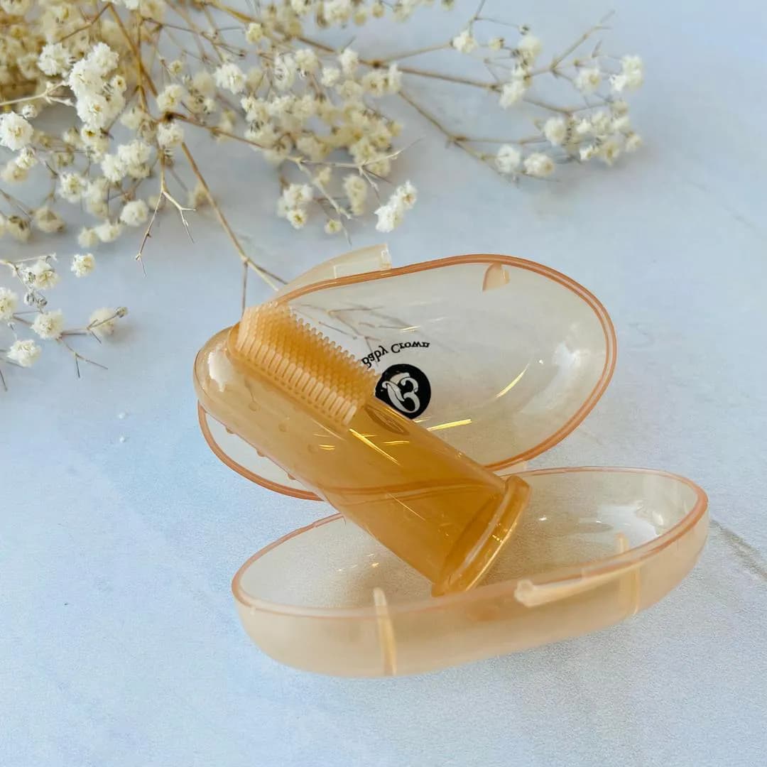 مسواک انگشتی تمام سیلیکونی قاب‌دار کودک Baby Crown بیبی کرون