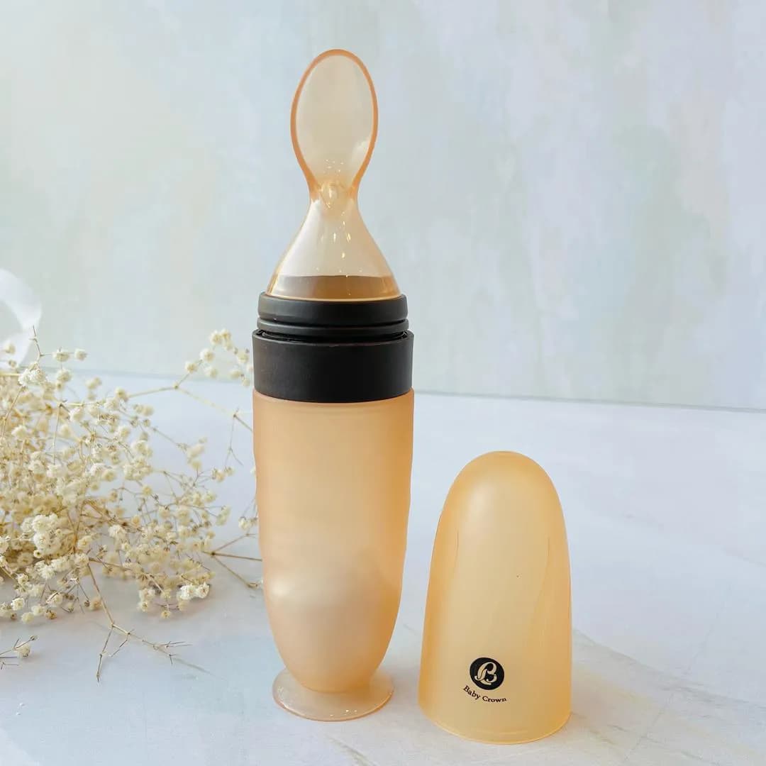 سرلاک خوری تمام سیلیکونی استپر‌دار کودک برند بیبی کرون Baby Crown
