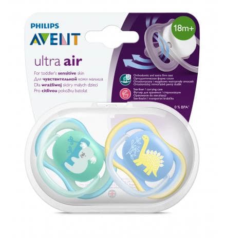 پستانک +۱۸ ماه فیلیپس اونت philips avent طرح کوالا و دایناسور — تصویر ۲