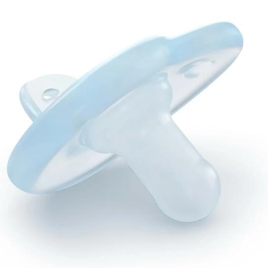پستانک تمام سیلیکونی اونت 0 تا 6 ماه Soothie Philips Avent رنگ آبی — تصویر ۳