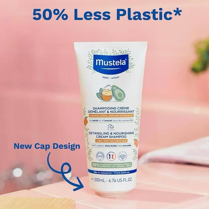 شامپو کرمی گره باز کن موستلا مخصوص موی فر و حالت دار Mustela — تصویر ۷