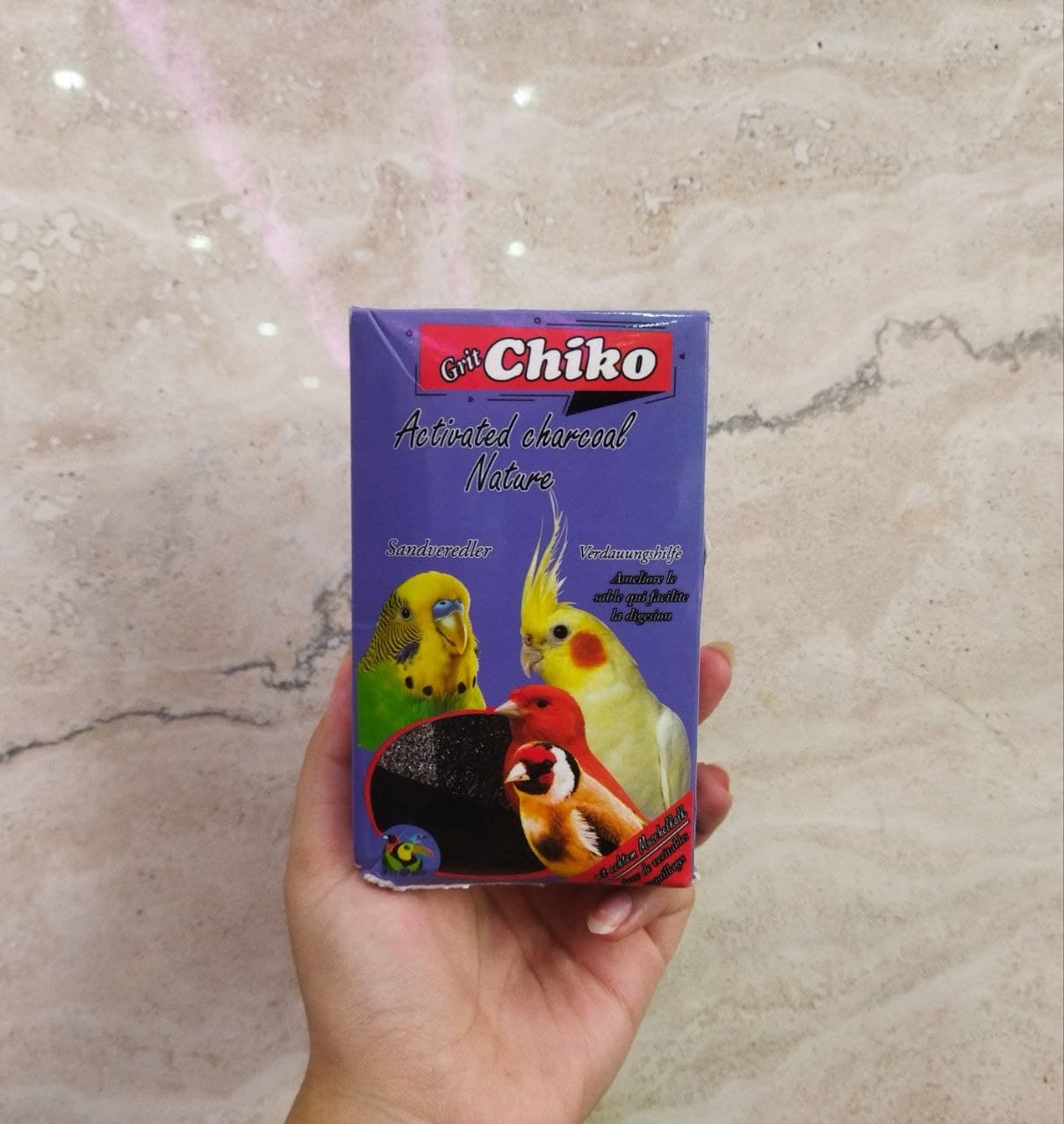 ذغال اکتیو پرندگان چیکو مدل Grit