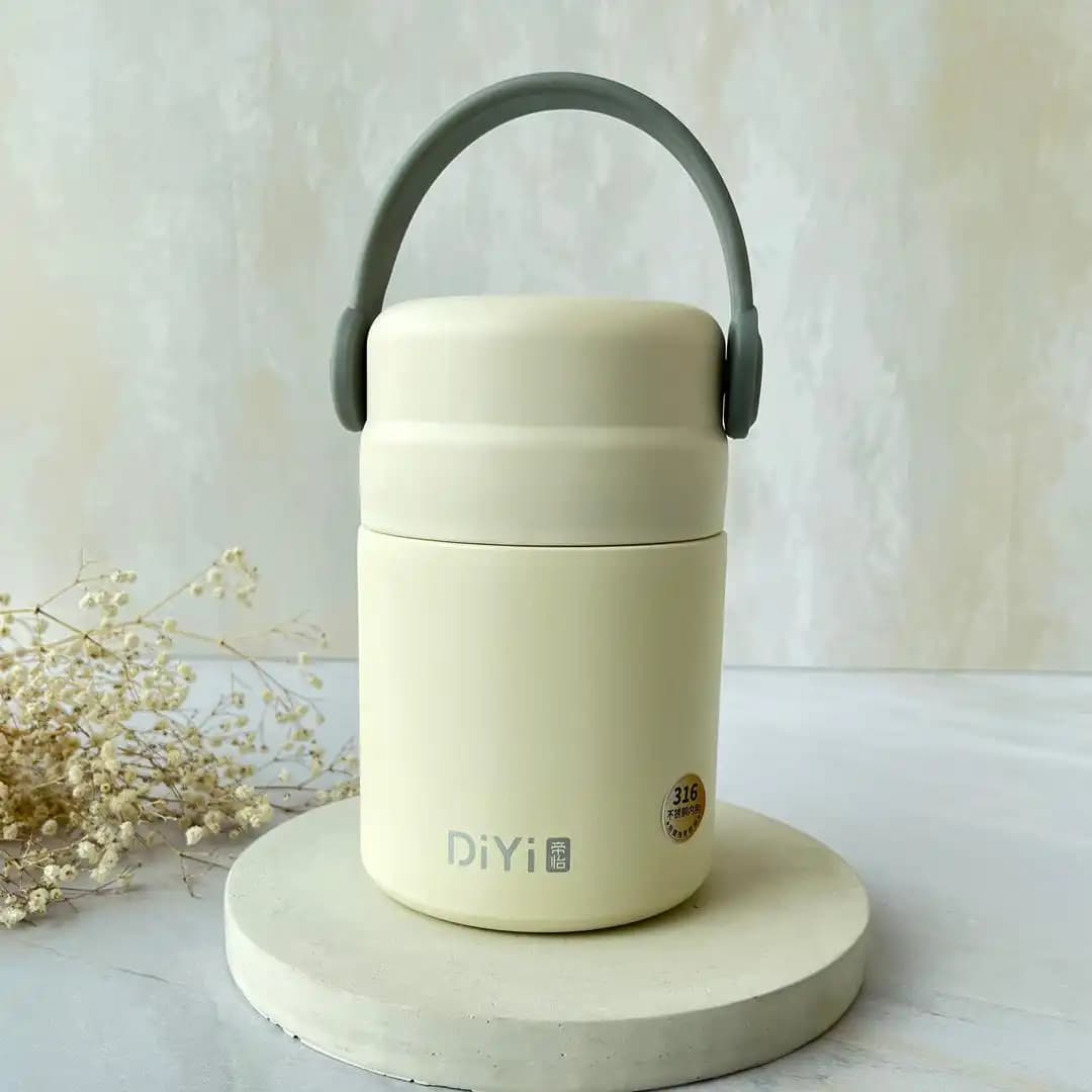 فلاسک غذای کودک ۸۰۰ میل با قاشق DiYi — تصویر ۵
