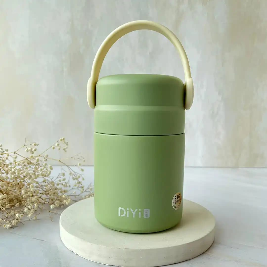 فلاسک غذای کودک ۸۰۰ میل با قاشق DiYi — تصویر ۴