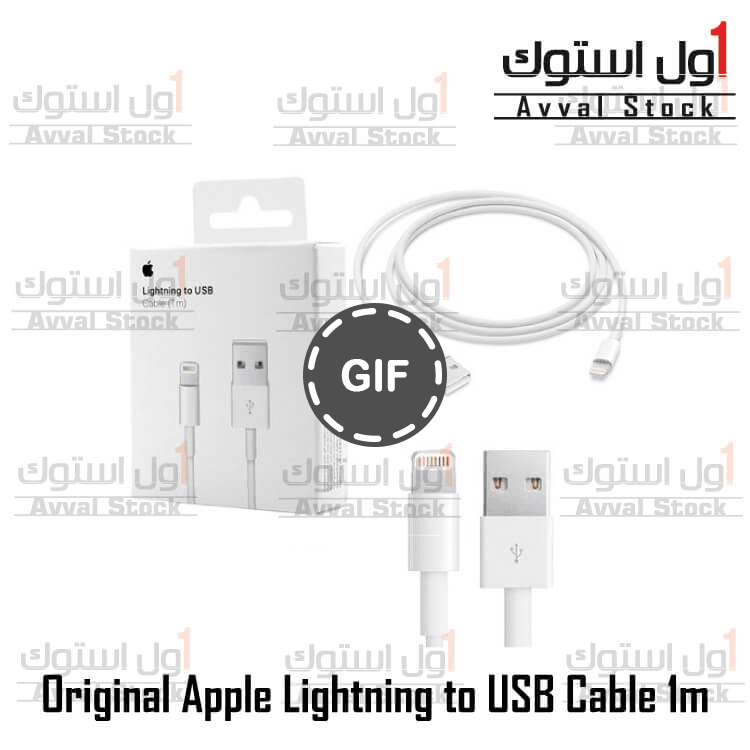 کابل ایفون | کابل اصلی ایفون Apple Lightning Cable 1m — تصویر ۲