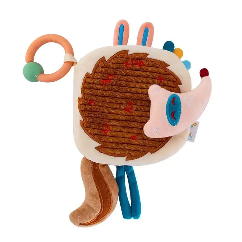 کتاب نوزاد پارچه ای جغجغه ای طرح جوجه تیغی Happy Monkey