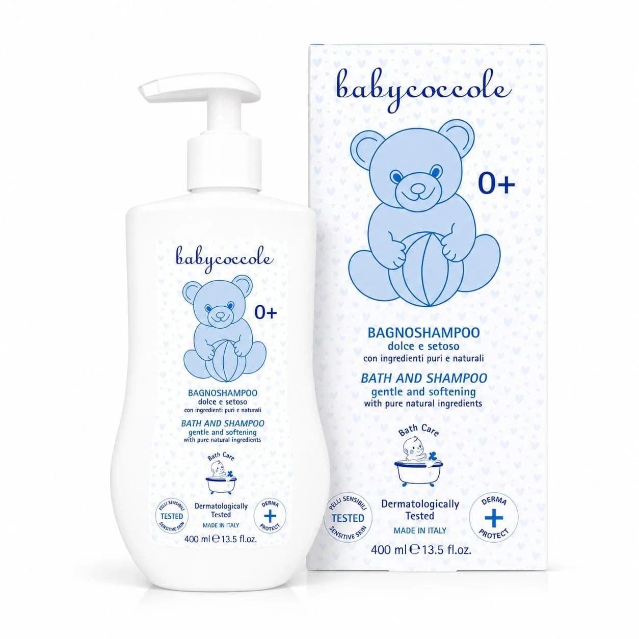 شامپو سر و بدن کودک بیبی کوکول ۴۰۰ میل Babycoccole ایتالیا
