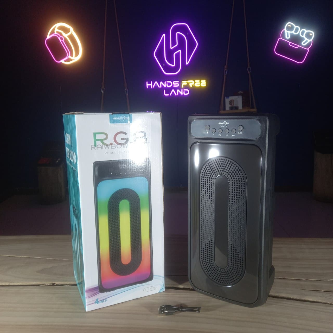 اسپیکر بلوتوثی چراغ دار مدل GTS-1770 (اصلی) — تصویر ۴