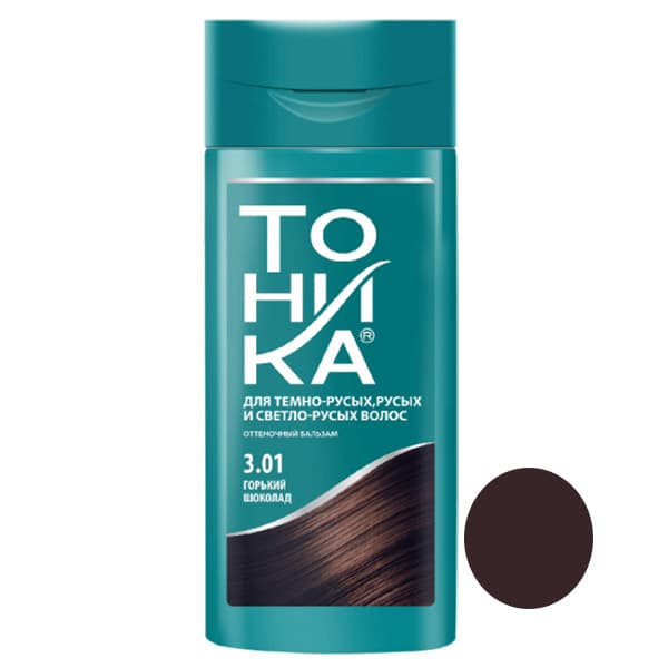 شامپو رنگ قهوه ای دودی تیره شماره 3.01 تونیکا TOHNKA