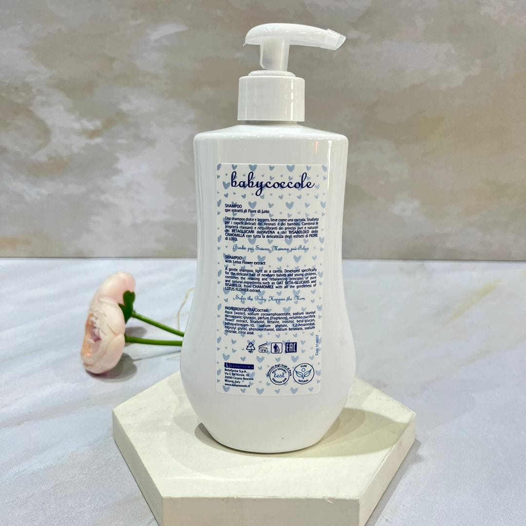 شامپو سر کودک بیبی کوکول ۴۰۰ میل Babycoccole ایتالیا — تصویر ۴