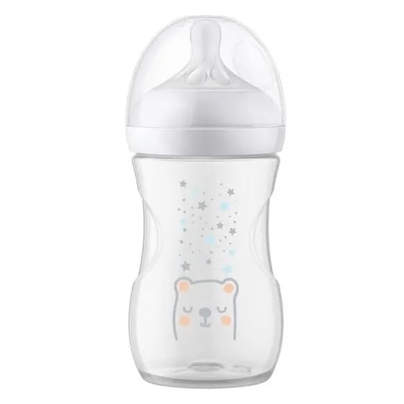 شیشه شیر سوپاپ دار اونت ۲۶۰ میل نچرال ریسپانس Avent خرسی — تصویر ۹