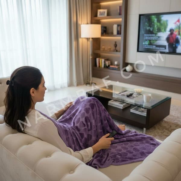 پتو مسافرتی یک نفره لایت فایپکو (بنفش)