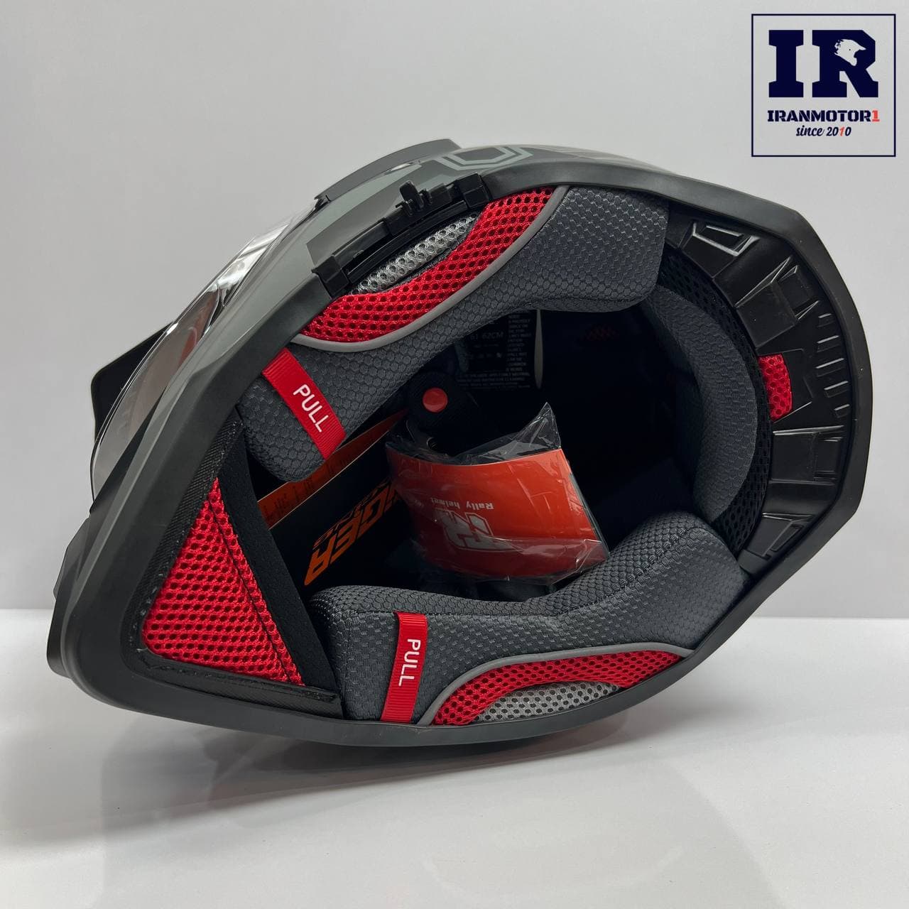 کلاه کاسکت اندرویی تایگر Tiger jt1 – مشکی طوسی — تصویر ۳