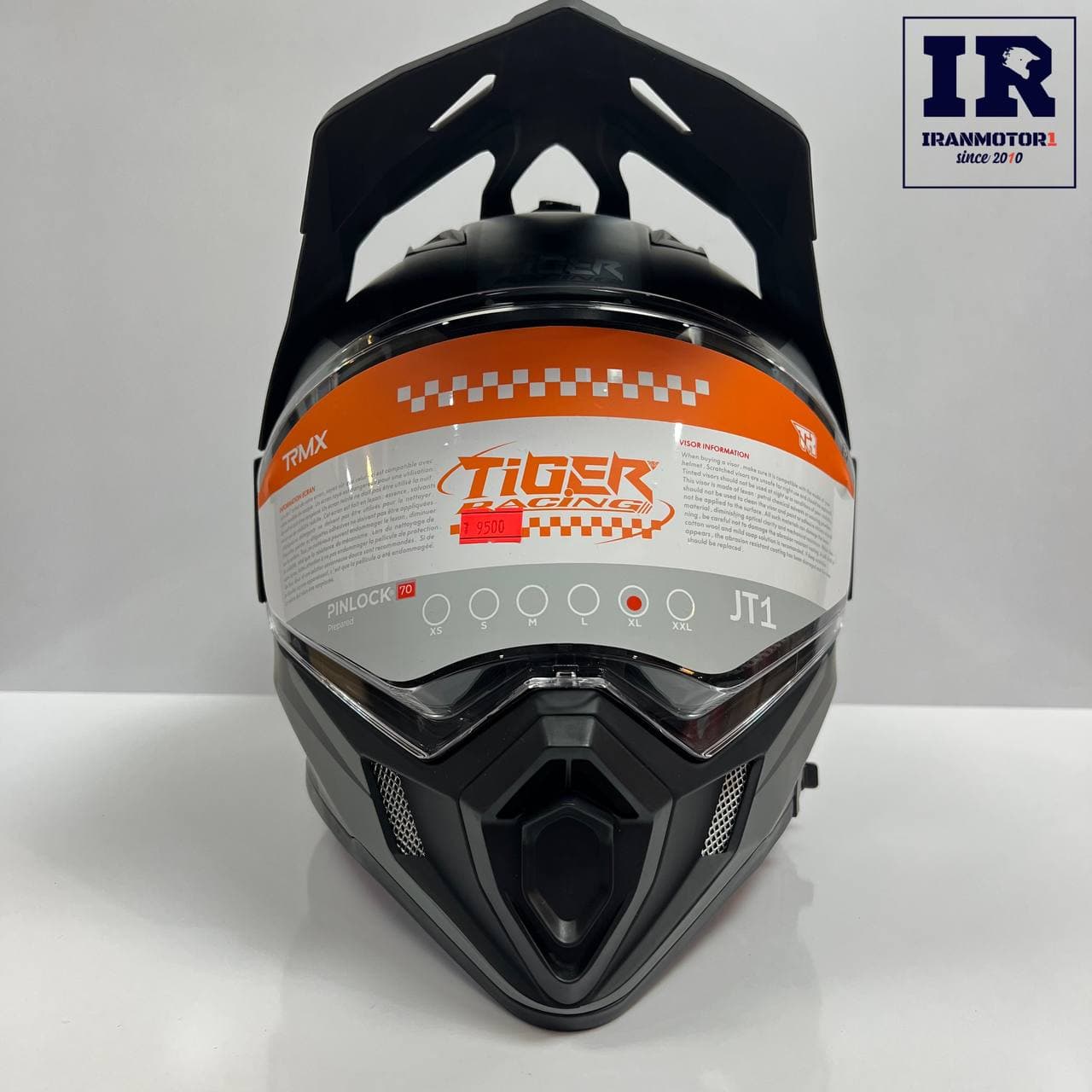 کلاه کاسکت اندرویی تایگر Tiger jt1 – مشکی طوسی — تصویر ۶