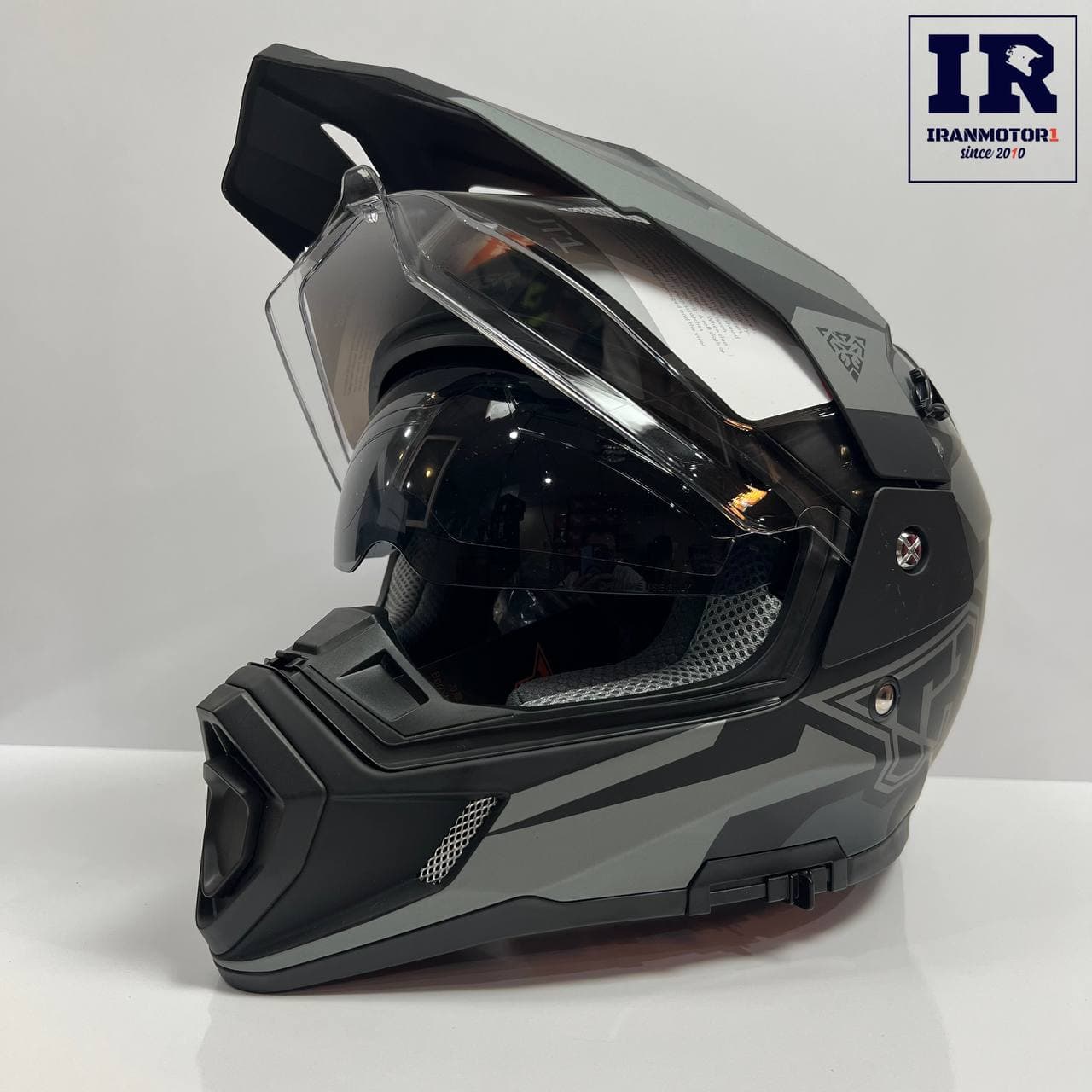 کلاه کاسکت اندرویی تایگر Tiger jt1 – مشکی طوسی — تصویر ۴