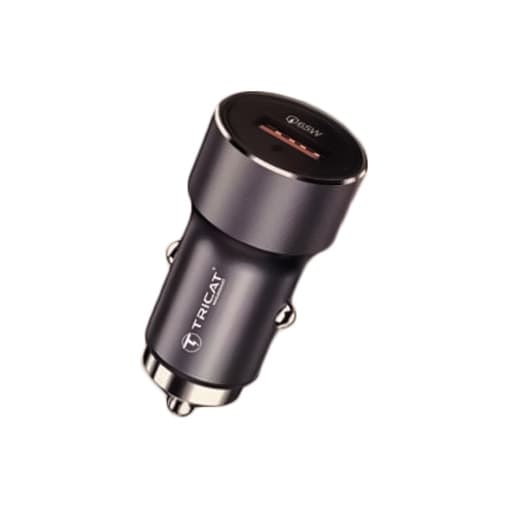 شارژر فندکی فست شارژ 65 وات تریکت TRICAT TC-1023