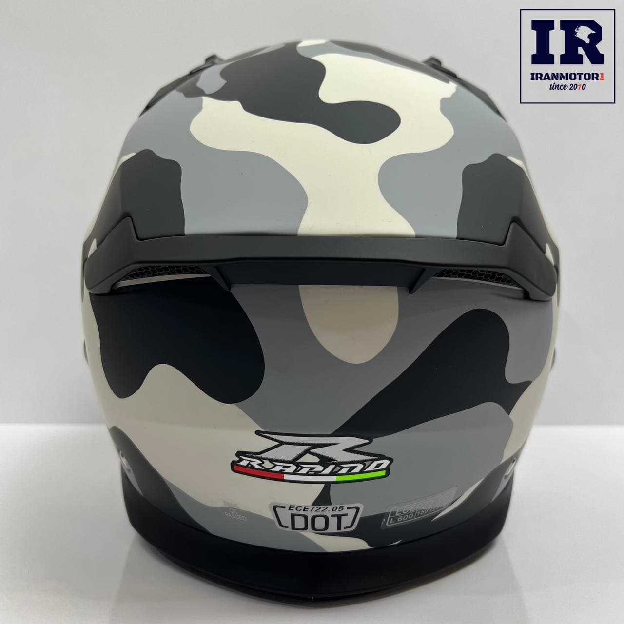 کلاه کاسکت فک جدا شونده راپیدو RAPIDO کد 890 – طوسی چیریکی — تصویر ۵
