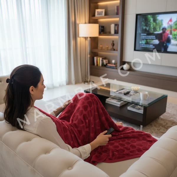 پتو مسافرتی یک نفره لایت فایپکو (زرشکی)