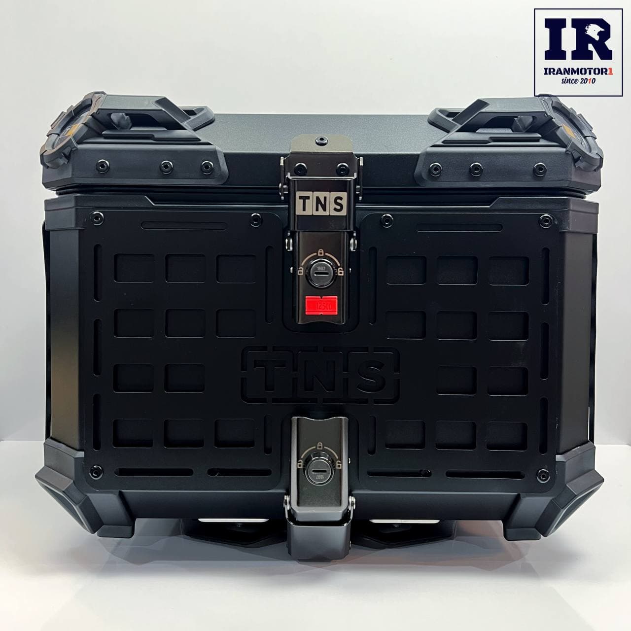 باکس موتور سیکلت مکعبی فلزی Tns مشکی کد T45-05 — تصویر ۶