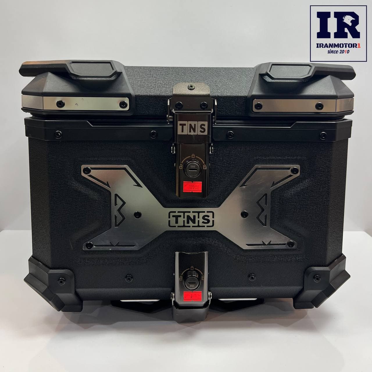 باکس موتور سیکلت مکعبی فلزی Tns مشکی کد1T45-02