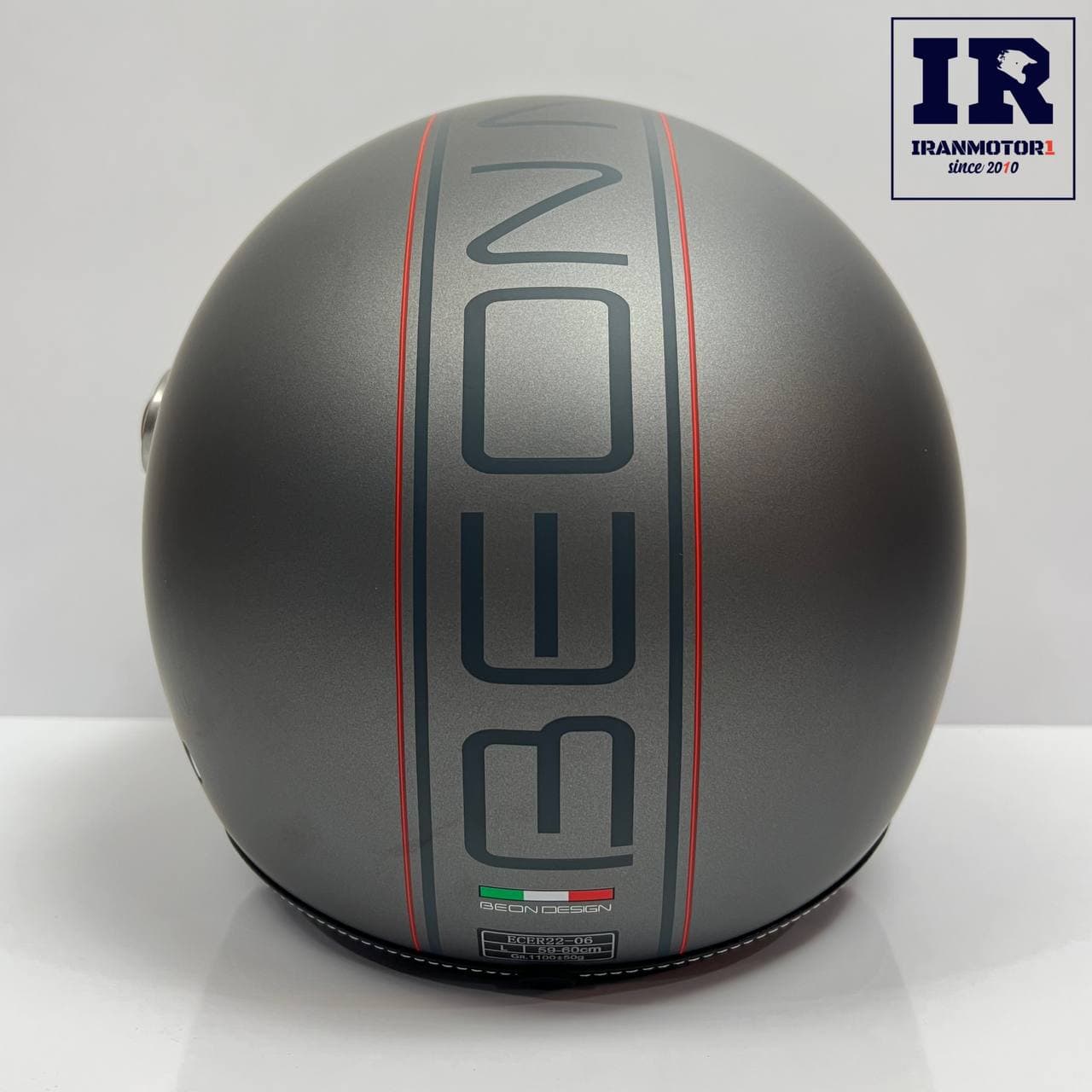 کلاه کاسکت وسپایی beon بیون b-110B سیلور مات — تصویر ۶
