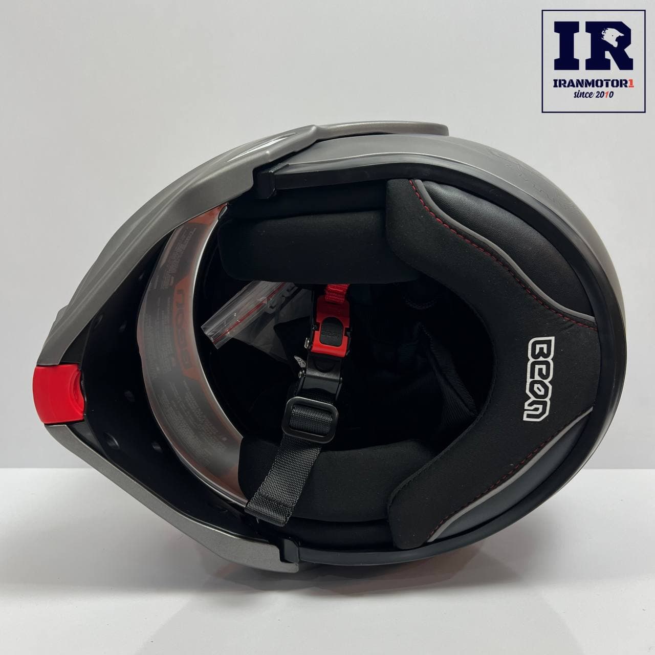 کلاه کاسکت فول متحرک بیون beon B707 سیلور مات — تصویر ۸