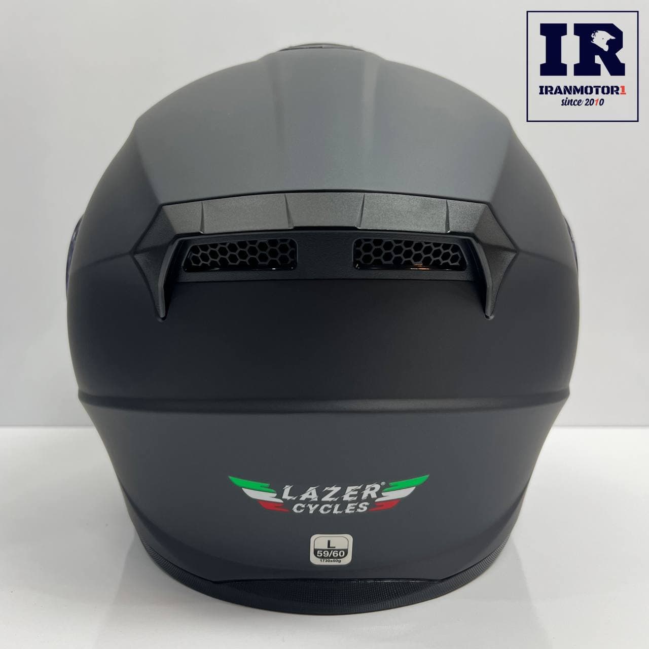 کلاه کاسکت فک متحرک Lazer لیزر طوسی مات — تصویر ۶