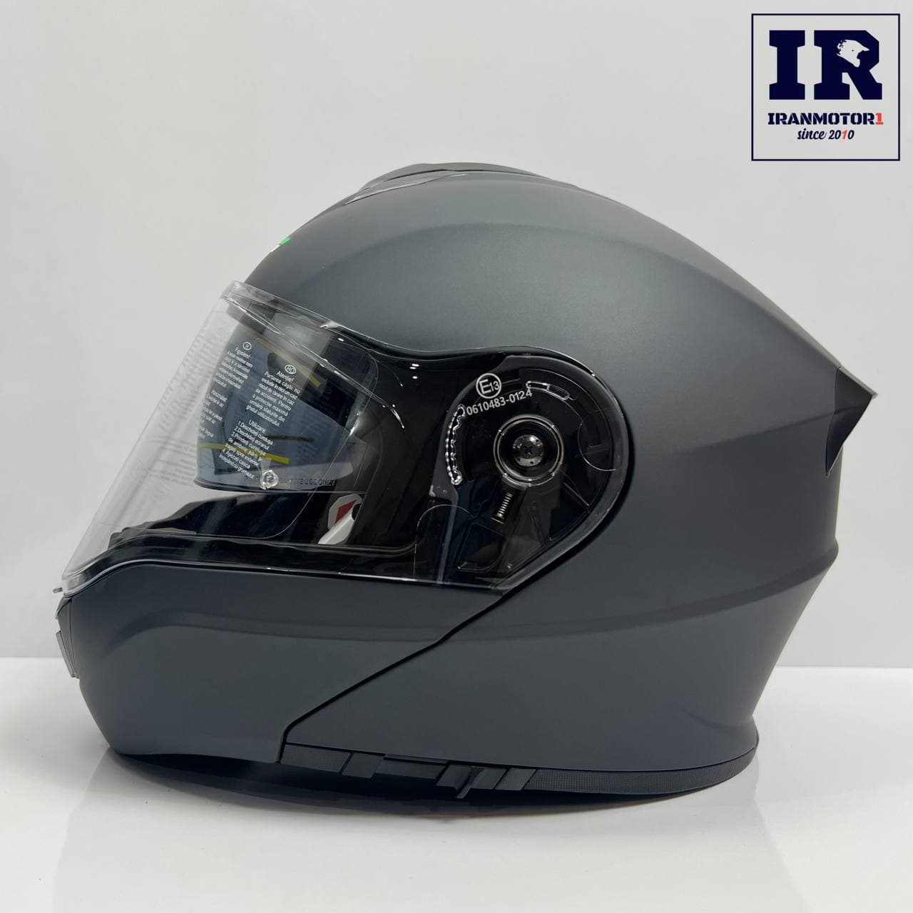 کلاه کاسکت فک متحرک Lazer لیزر طوسی مات