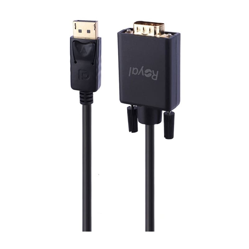 کابل تبدیل DP To VGA به طول 3 متر رویال