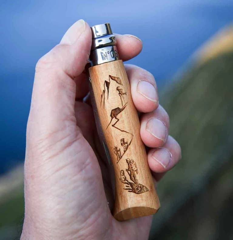 چاقو Opinel مدل N°08 Engraved Hiking — تصویر ۵
