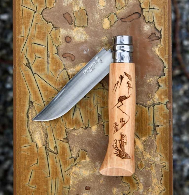چاقو Opinel مدل N°08 Engraved Hiking — تصویر ۳
