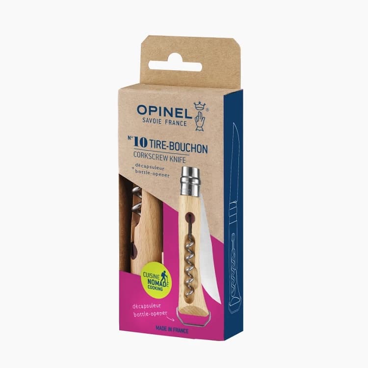 چاقو Opinel مدل N°10 Corkscrew Bottle Opener — تصویر ۳