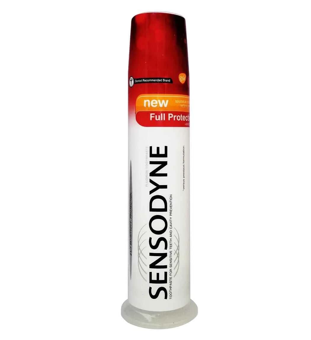 خمیر دندان پمپی سنسوداین Sensodyne مدل فول پروتکشن Full Protection حجم 100میل