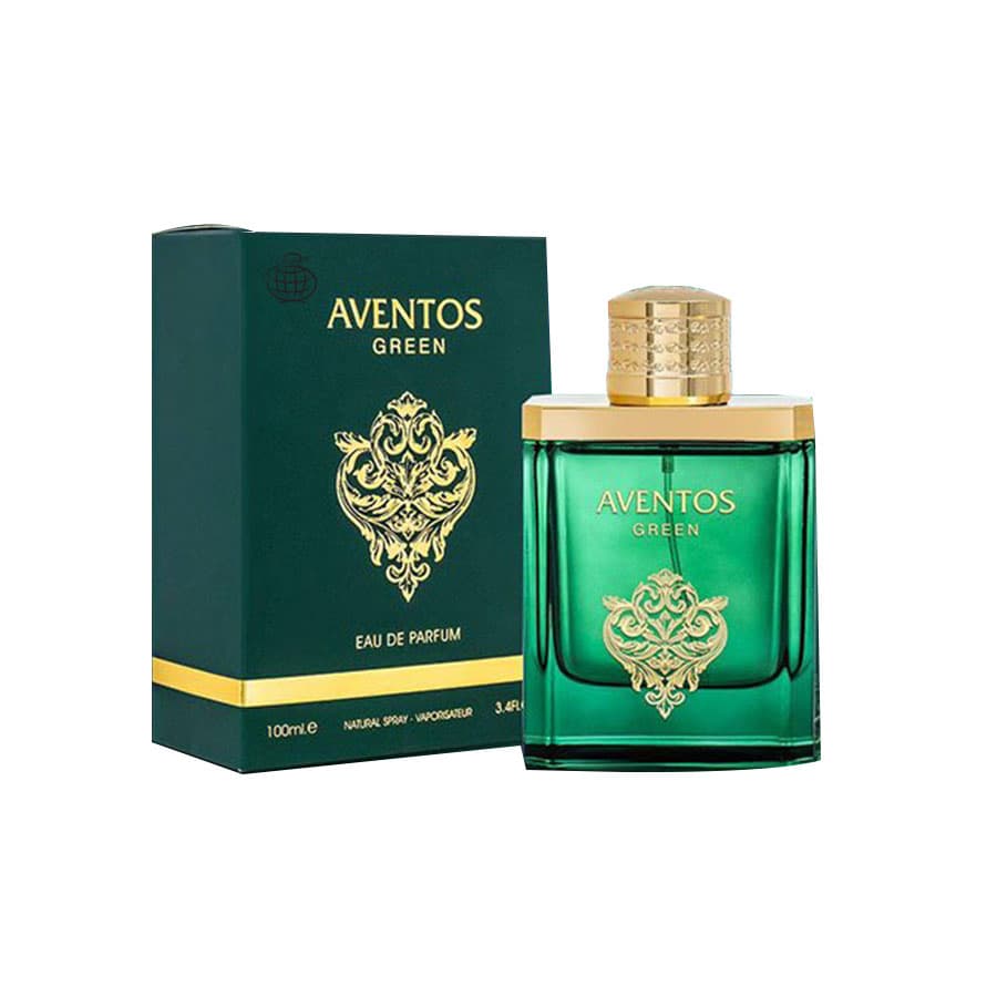 ادوپرفیوم مردانه AVENTOS GREEN فراگرنس ورد Fragrance World حجم 100 میلی لیتر