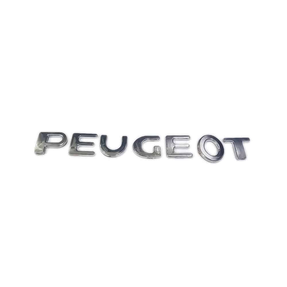 آرم فابریک نوشته پژو | نوشته لاتین PEUGEOT(حروف) (آبکاری استیل) | کد 7323