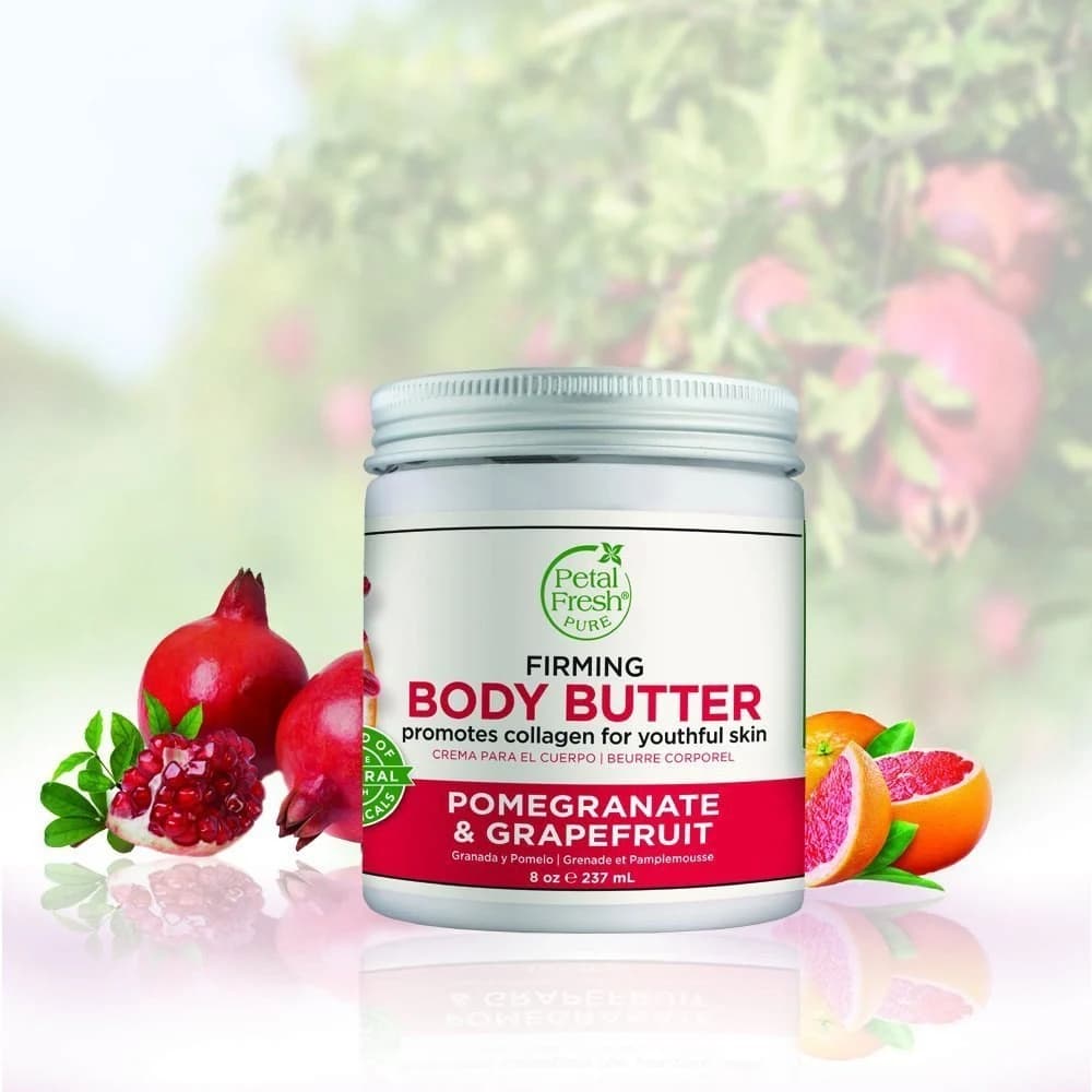 کره بدن پتال فرش Petal Fresh حاوی عصاره انار و گریپ فروت Grapefruit حجم 240 میلی لیتر — تصویر ۲