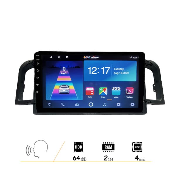 مانیتور 9 اینچ اندروید لیفان 620 برند وینکا مدل RL855 رم 2 گیگ