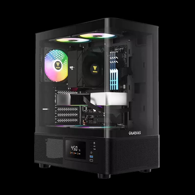 کیس Gamdias Atlas E2 CG - Black