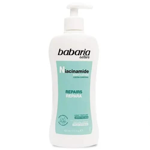 لوسیون بدن اسپانیایی باباریا Babaria Active Niacinamide مناسب برای پوست های حساس 400 میل