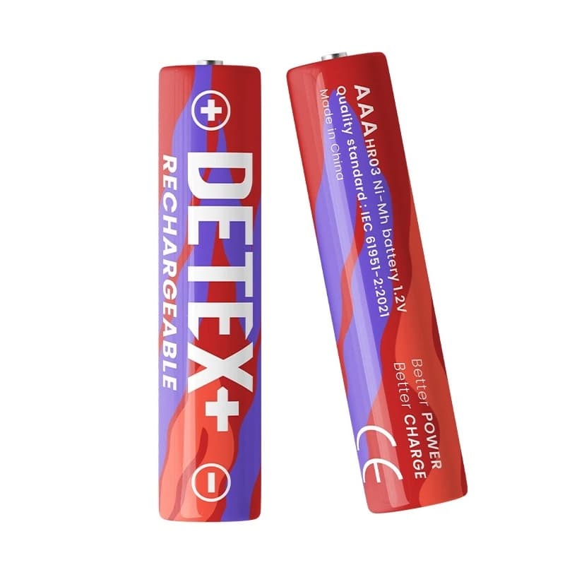 باتری نیم قلمی شارژی دیتکس 800mAh مدل HR03