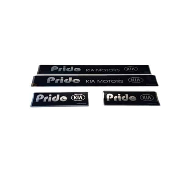 استیل رکاب پراید (مشکی رنگ) ست کامل پارکابی Pride | کد 4348